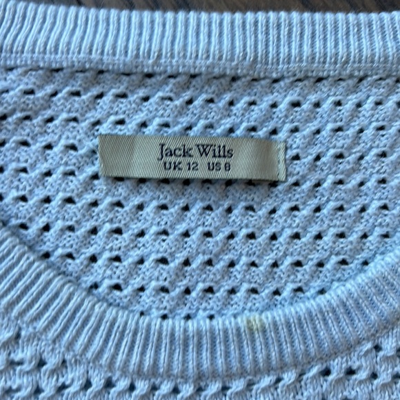 JACK WILL- PASTEL BLUE COTTON SWEATER- SIZE 8 - Picture 2 of 9